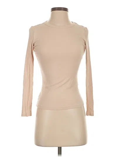 Pre-owned Zeagoo Long Sleeve Top Tan Turtleneck Tops In Brown