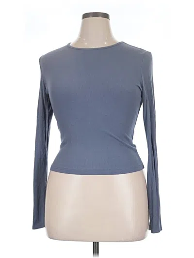 Pre-owned Zeagoo Long Sleeve T-shirt In Blue