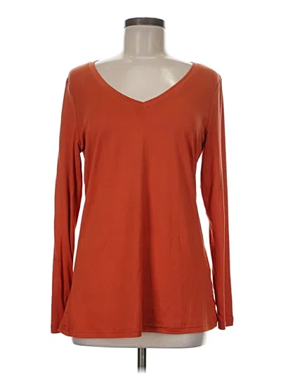 Pre-owned Zeagoo Long Sleeve T-shirt In Orange