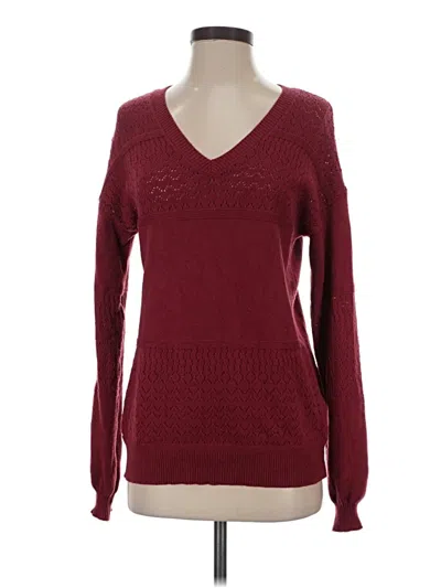 Pre-owned Zeagoo Pullover Sweater In Burgundy
