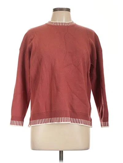 Pre-owned Zeagoo Pullover Sweater In Burgundy