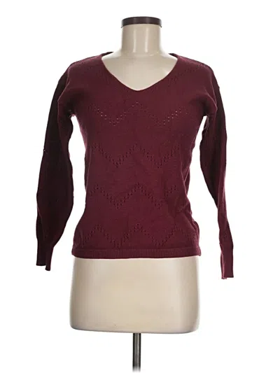 Pre-owned Zeagoo Pullover Sweater In Burgundy