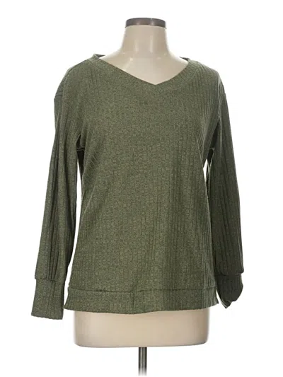 Pre-owned Zeagoo Pullover Sweater In Green