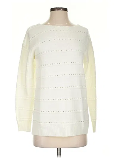 Pre-owned Zeagoo Pullover Sweater In White