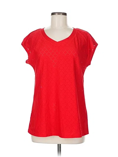 Pre-owned Zeagoo Short Sleeve T-shirt In Red