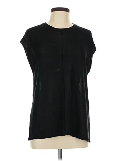 Pre-owned Zeagoo Short Sleeve Top Black Keyhole Neckline Tops