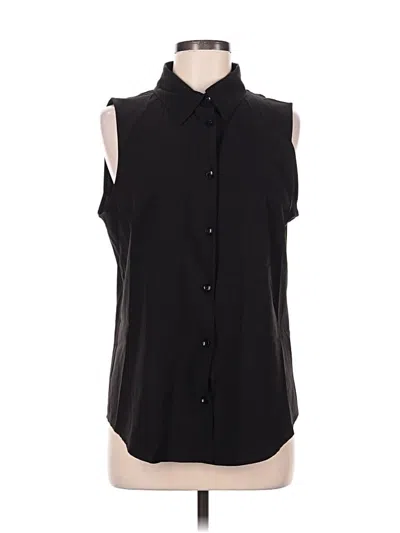 Pre-owned Zeagoo Sleeveless Blouse In Black