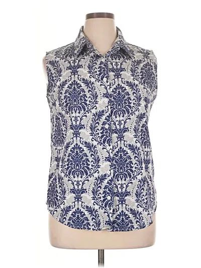 Pre-owned Zeagoo Sleeveless Blouse In Blue