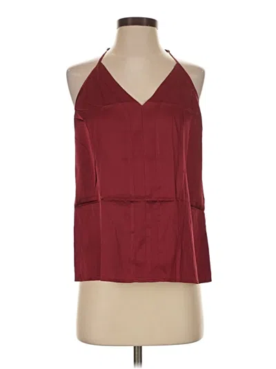 Pre-owned Zeagoo Sleeveless Blouse In Burgundy