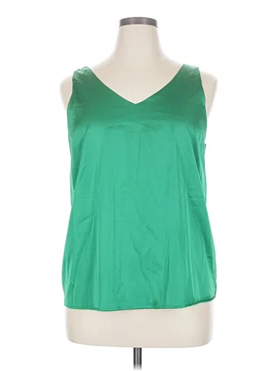 Pre-owned Zeagoo Sleeveless Blouse In Green