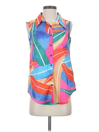 Pre-owned Zeagoo Sleeveless Blouse In Pink