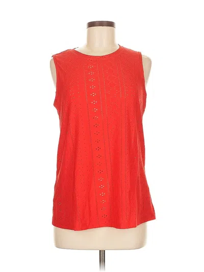 Pre-owned Zeagoo Sleeveless Blouse In Red