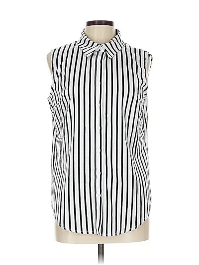 Pre-owned Zeagoo Sleeveless Blouse In White