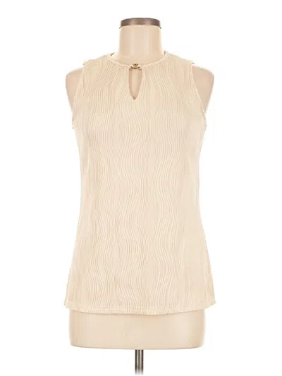 Pre-owned Zeagoo Sleeveless Blouse In White