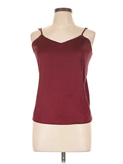 Pre-owned Zeagoo Sleeveless Top Burgundy Sweetheart Neckline Tops