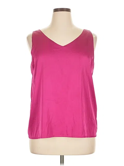 Pre-owned Zeagoo Sleeveless Top Pink V-neck Tops