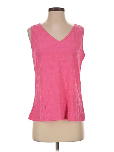Pre-owned Zeagoo Sleeveless Top Pink V-neck Tops