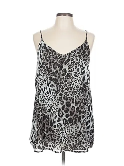 Pre-owned Zeagoo Sleeveless Top Silver Halter Neckline Tops
