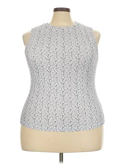 Pre-owned Zeagoo Sleeveless Top Silver High Neck Tops