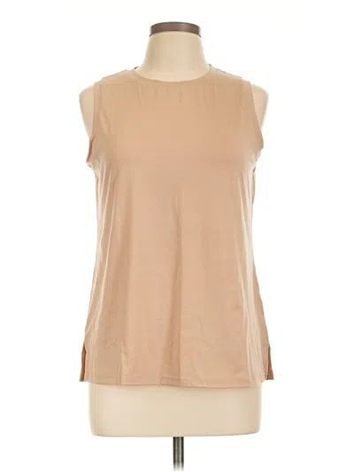Pre-owned Zeagoo Sleeveless T-shirt In Tan