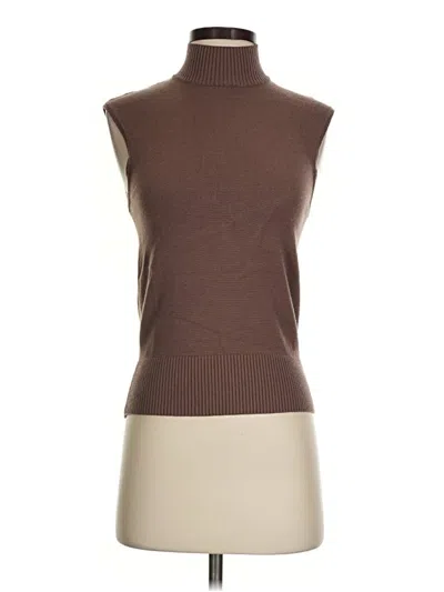 Pre-owned Zeagoo Sweater Vest In Brown