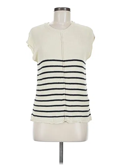 Pre-owned Zeagoo Sweater Vest In White