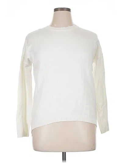 Pre-owned Zeagoo Sweatshirt In White