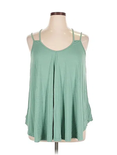 Pre-owned Zeagoo Tank Top Green Halter Neckline Tops
