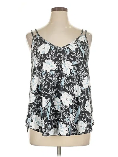 Pre-owned Zeagoo Tank Top Silver Strapless Neckline Tops