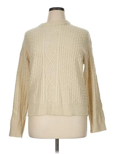 Pre-owned Zeagoo Turtleneck Sweater In Ivory