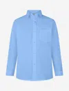 Zeco Schoolwear Boys School Long Sleeve Shirt Twin Pack In Blue