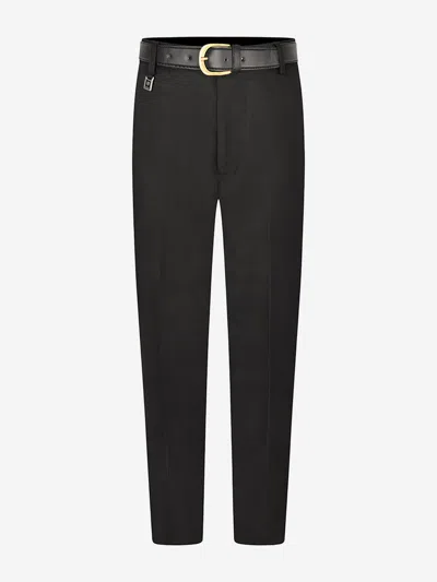 Zeco Schoolwear Kids'  Boys School Senior Standard Fit Trousers - Long Leg In Black