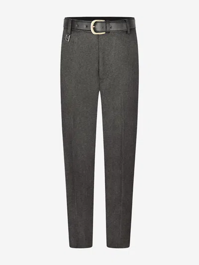 Zeco Schoolwear Babies'  Boys School Senior Standard Fit Trousers - Long Leg In Grey