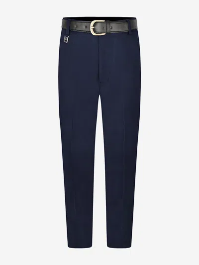 Zeco Schoolwear Babies'  Boys School Senior Standard Fit Trousers - Regular Leg In Blue