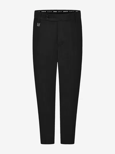 Zeco Schoolwear Babies'  Boys School Slim Fit Short Leg Trousers In Black