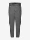 Zeco Schoolwear Boys School Slim Fit Short Leg Trousers In Grey