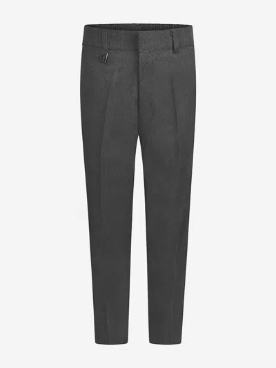 Zeco Schoolwear Babies'  Boys School Slim Fit Trousers In Grey
