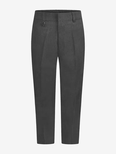 Zeco Schoolwear Babies'  Boys School Sturdy Fit Trousers In Grey