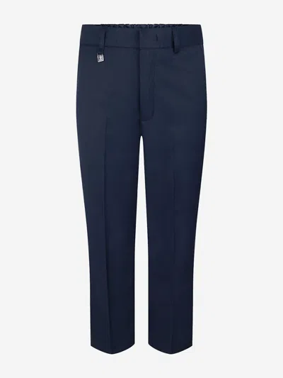Zeco Schoolwear Babies'  Boys School Waist Adjuster Trousers In Blue