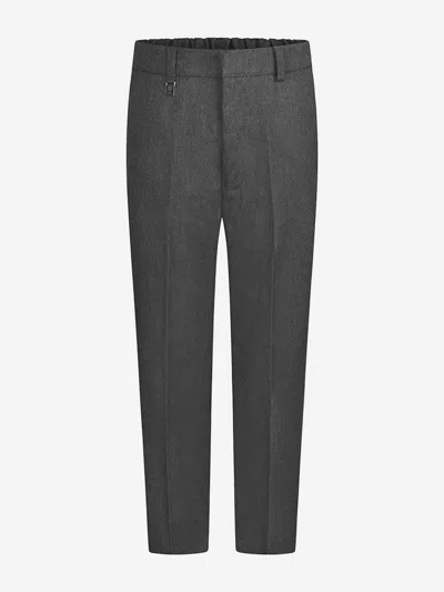 Zeco Schoolwear Babies'  Boys School Waist Adjuster Trousers In Grey