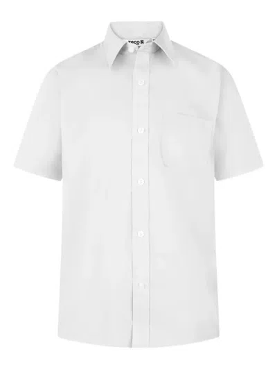 Zeco Schoolwear Kids' Cotton-blend Shirt In White