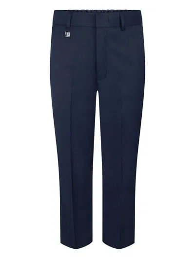 Zeco Schoolwear Kids' Elastic-waist Trousers In Blue