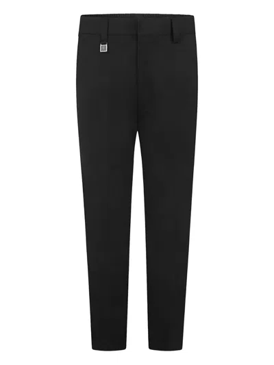 Zeco Schoolwear Kids' Elastic-waistband Trousers In Black