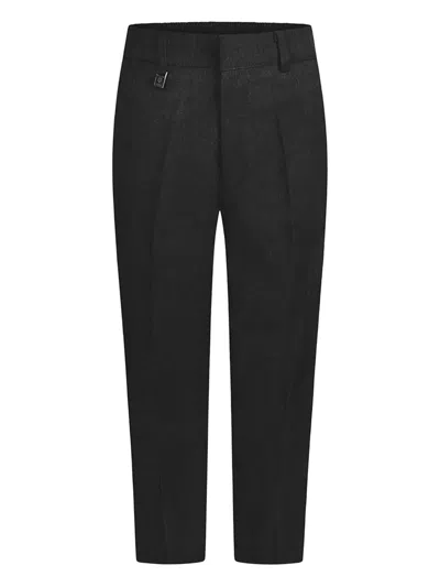 Zeco Schoolwear Kids' Elastic-waistband Trousers In Gray