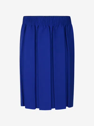 Zeco Schoolwear Kids'  Girls School Box Pleat Skirt In Blue