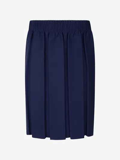 Zeco Schoolwear Kids'  Girls School Box Pleat Skirt In Blue