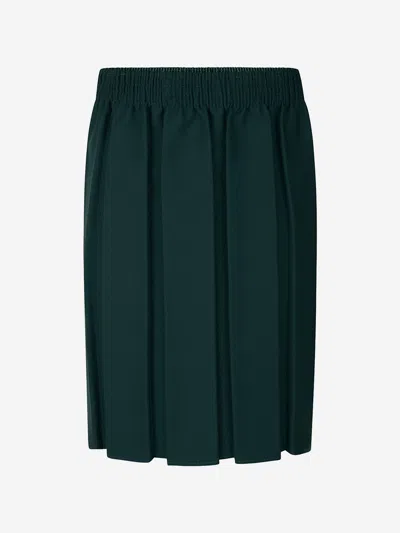Zeco Schoolwear Kids'  Girls School Box Pleat Skirt In Green