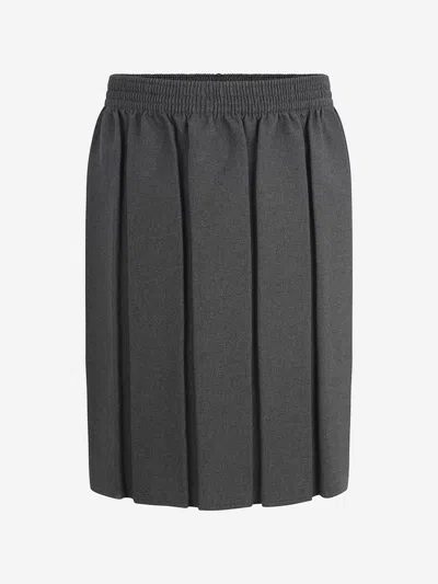 Zeco Schoolwear Kids'  Girls School Box Pleat Skirt In Grey