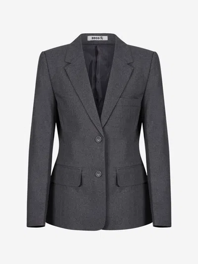 Zeco Schoolwear Kids'  Girls School Contemporary Eco Jacket In Grey