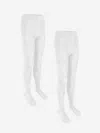 Zeco Schoolwear Girls School Cotton Tights In White